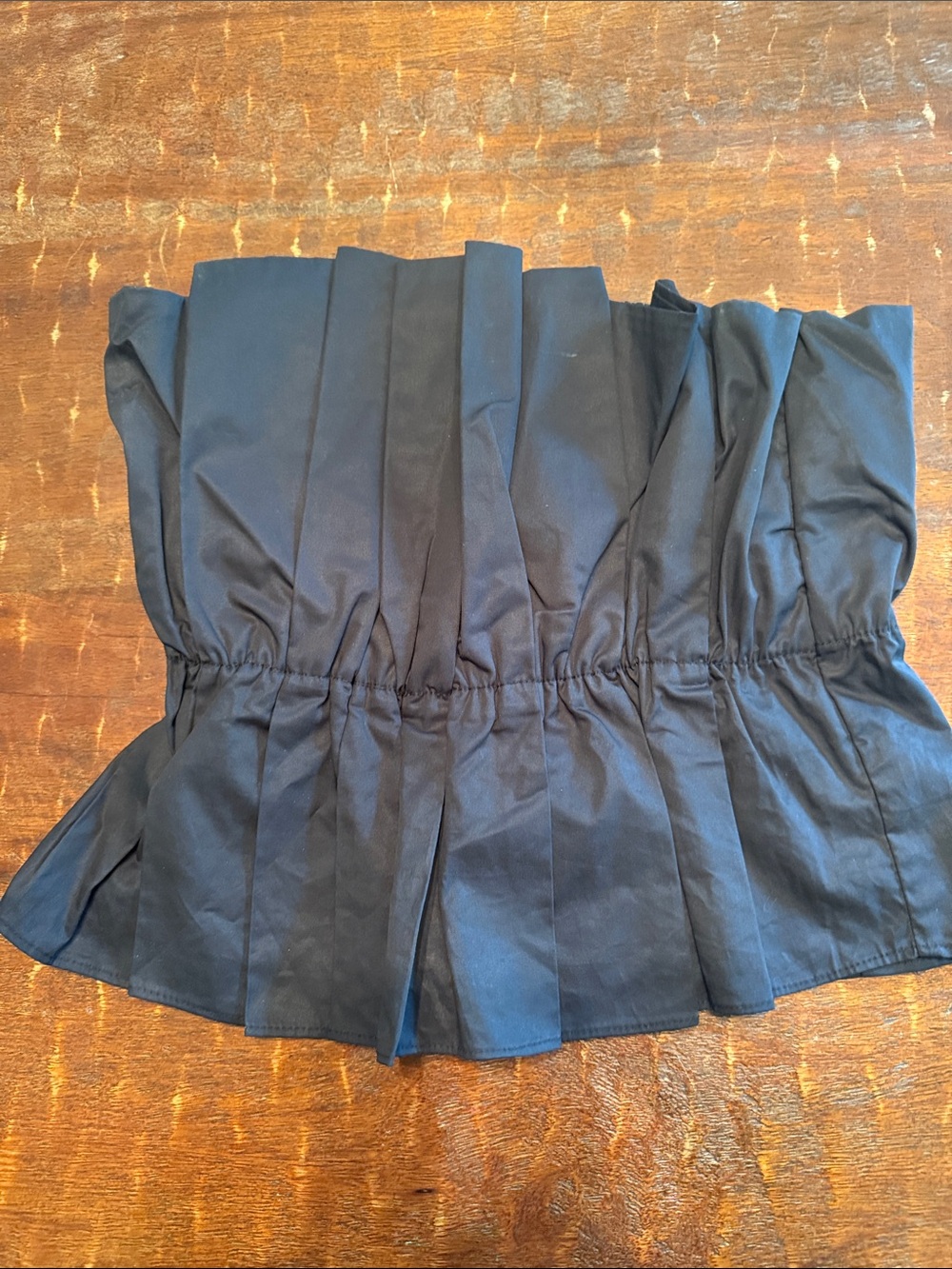 DO+BE Black Strapless Peplum Waist Skirt